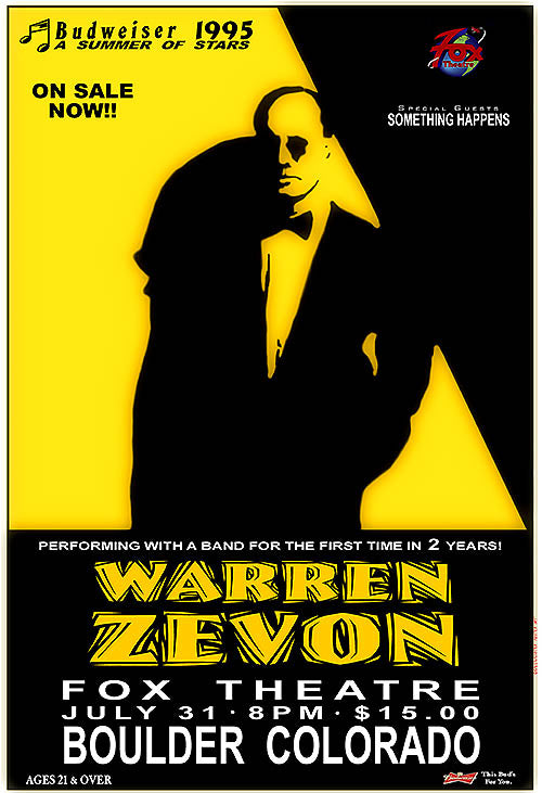 Warren Zevon on Sale