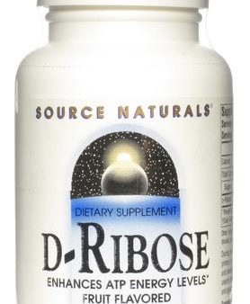 SOURCE NATURALS - D-Ribose 1000 mg Fruit - 30 Wafers Cheap