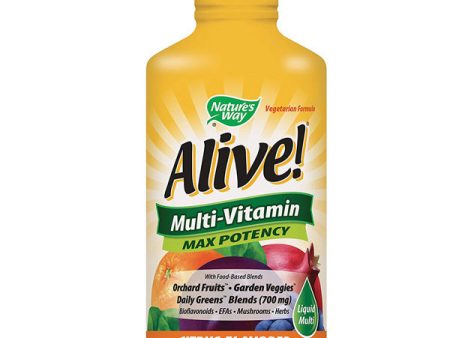 NATURES WAY - Alive! Max Potency Multi-Vitamin Citrus Flavor Liquid - 30 fl. oz. (900 ml) For Discount