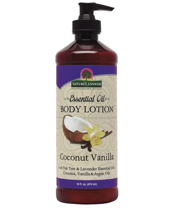 NATURE S ANSWER - Essential Oil Body Lotion Coconut Vanilla - 16 oz. (474 ml) Sale