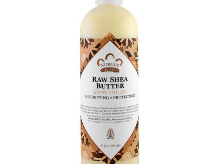 NUBIAN HERITAGE - Raw Shea Butter Body Lotion - 13 fl. oz. (384 ml) Sale