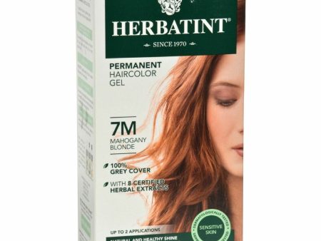 HERBATINT - Permanent Herbal Haircolour Gel 7M Mahogany Blonde - 135 ml Online now