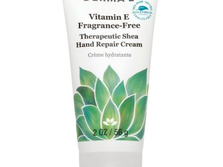 DERMA E - Vitamin E Fragrance-Free Therapeutic Moisture Shea Hand Cream - 2 oz. (56 g) For Discount