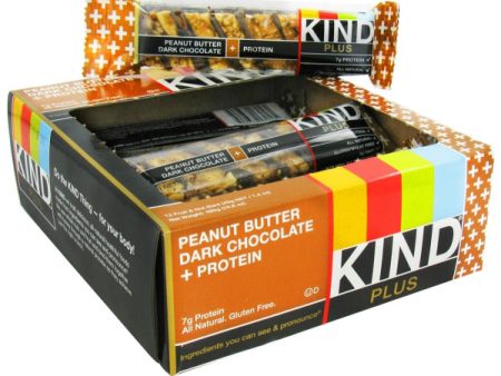 KIND - Plus Bars Peanut Butter Dark Chocolate - 12 x 1.4 oz. Bars Sale