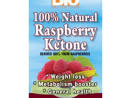 BIO NUTRITION - 100% Natural Raspberry Ketones - 60 Vegetarian Capsules For Cheap