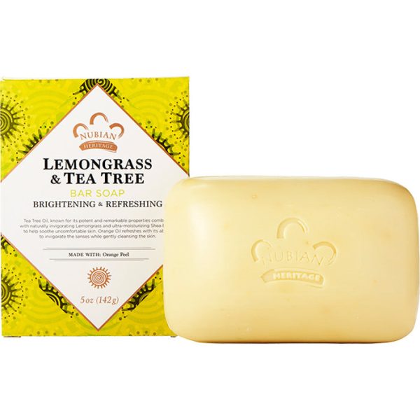 NUBIAN HERITAGE - Lemongrass & Tea Tree Bar Soap - 5 oz. (142 g) Cheap