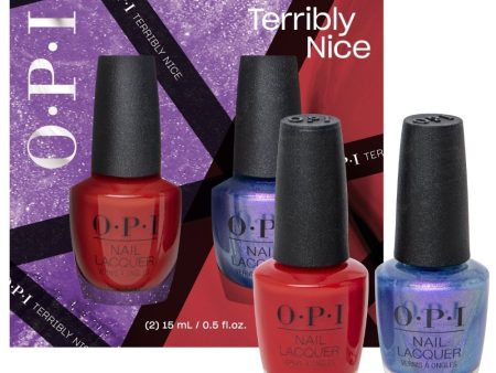 OPI Terribly Nice Holiday Nail Polish Duo Pack 2 x 15ml Discount