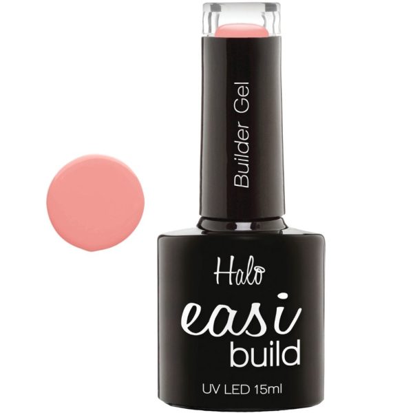 Halo EasiBuild Brush On Builder Gel Cover-Up Pink 15ml Supply