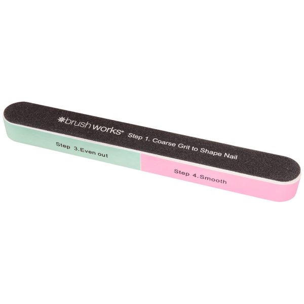 Brushworks 6-Sided Nail File Shape & Shine For Cheap